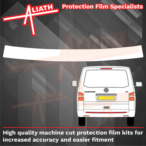 Volkswagen Transporter / Caravelle (T5) 2002-2009, Rear Bumper Upper CLEAR Paint Protection