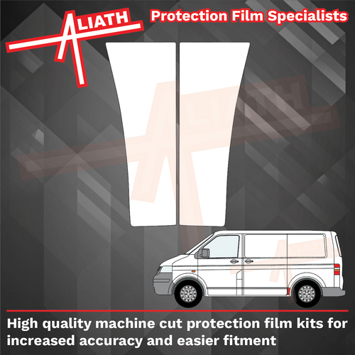 Volkswagen Transporter / Caravelle (T5), Rear QTR Arch (Small) CLEAR Paint Protection