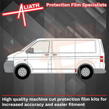 Volkswagen Transporter / Caravelle (T5), Rear QTR Arch (Small) BLACK Paint Protection