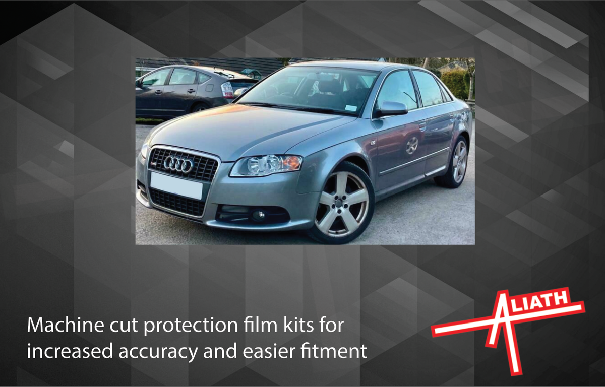 Audi A4 S4 RS4 (Type B7) 2004-2008, Rear Bumper Upper BLACK Scratch Protection