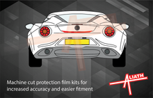 Alfa Romeo 4C (960) 2011-2021, Rear Bumper Upper BLACK TEXTURED Scratch Protection