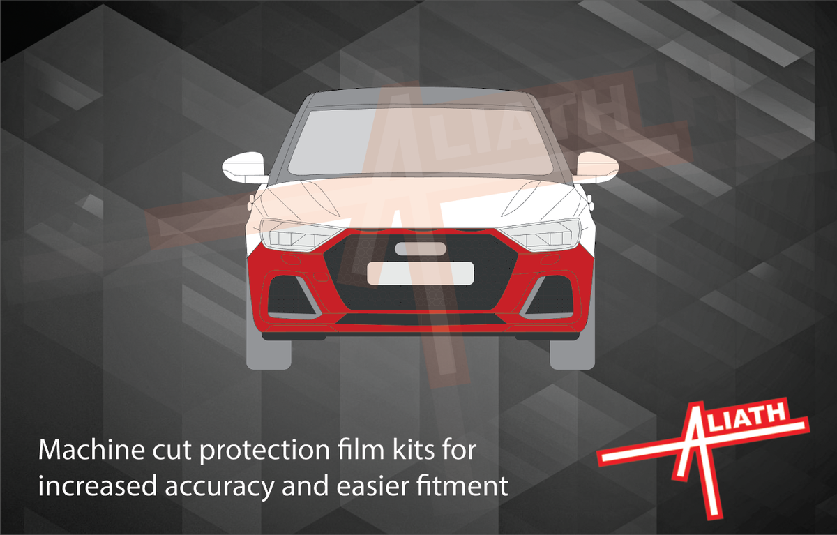 Audi A1 S-Line (Type GB) 2018-Present, Front Bumper CLEAR Paint Protection