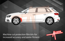 Audi A3 S3 RS3 (Type 8V) 2013-2020, Front Wing Arches CLEAR Paint Protection