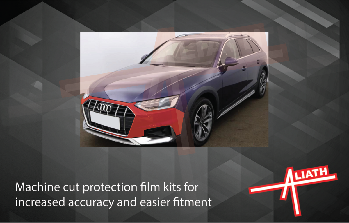Audi A4 ALLROAD (Type B9 8W) 2019-, Front Bumper CLEAR Paint Protection
