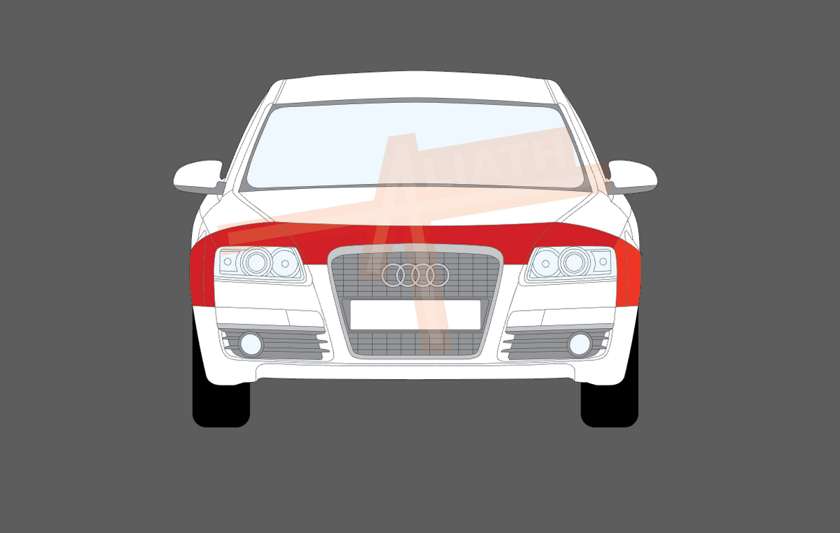 Audi A6 / S6 / RS6 (Type C6 / 4F) 2004-2011, Bonnet & Wings CLEAR Stone Protection