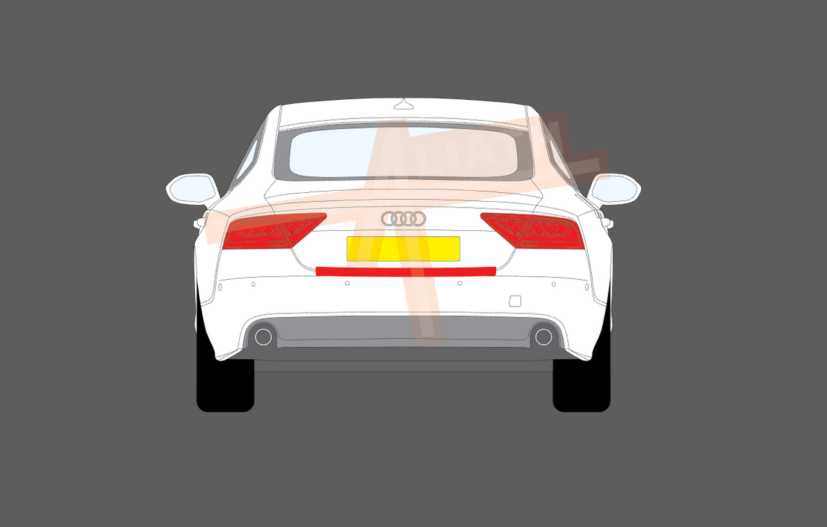 Audi A7 / RS7 / S7 (Type 4G8) 2010-2018, Rear Bumper Upper CLEAR Paint Protection
