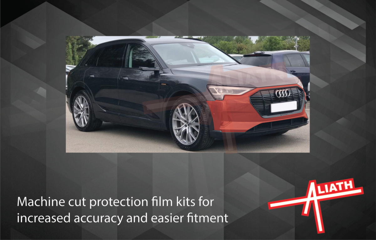 Audi E-Tron 2018-Present, Front Bumper CLEAR Paint Protection