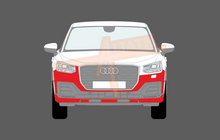 Audi Q2 S-Line 2017-Present, Front Bumper CLEAR Paint Protection