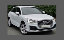 Audi Q2 2017-Present, Front Screen A-Pillars CLEAR Paint Protection