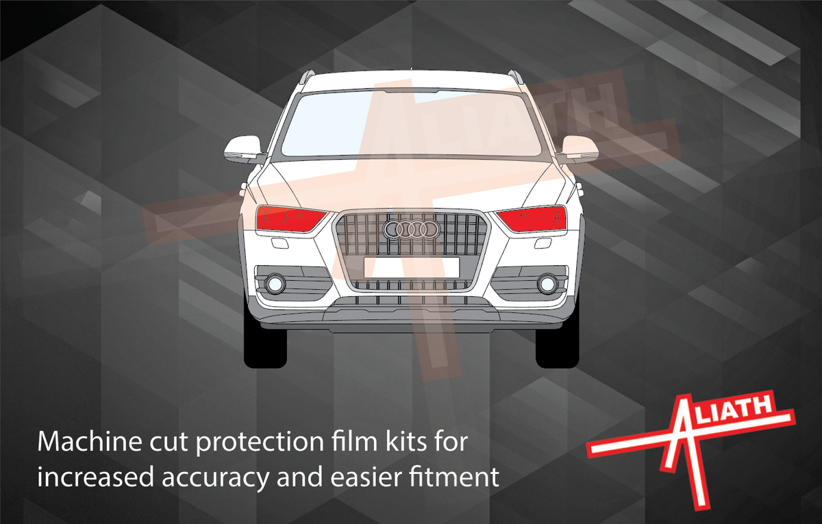 Audi Q3 (Type 8U) 2011-2015, Headlights CLEAR Stone Protection