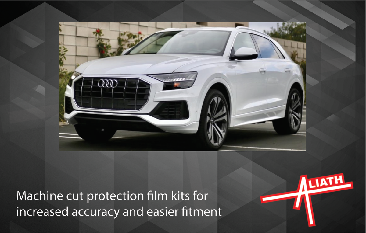 Audi Q8 Prestige (Type 4M) 2018-Present, Lower Door Skirt Panels CLEAR Paint Protection