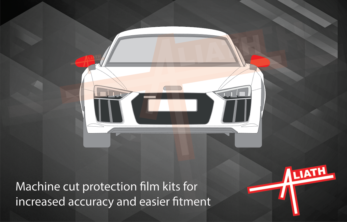 Audi R8 (Type 4S MK2) 2015-Present, Door Mirror Caps CLEAR Paint Protection
