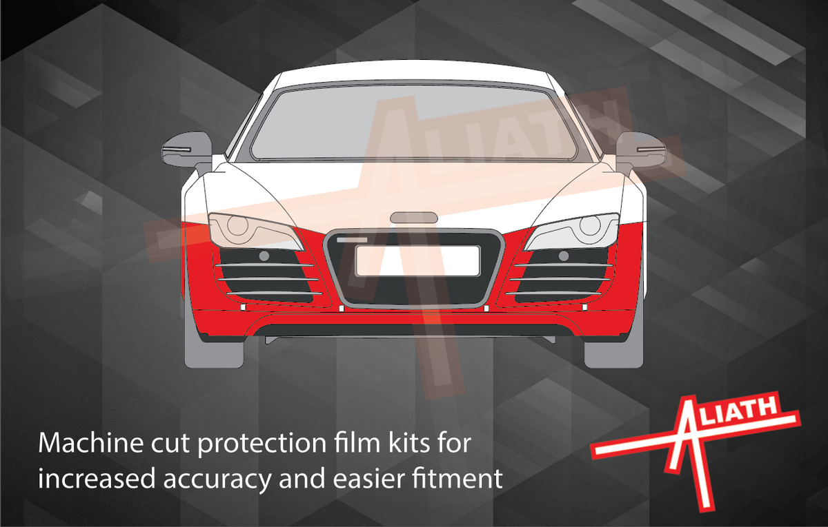 Audi R8 V10 (Type 42 MK1) 2007-2011 Front Bumper CLEAR Paint Protection