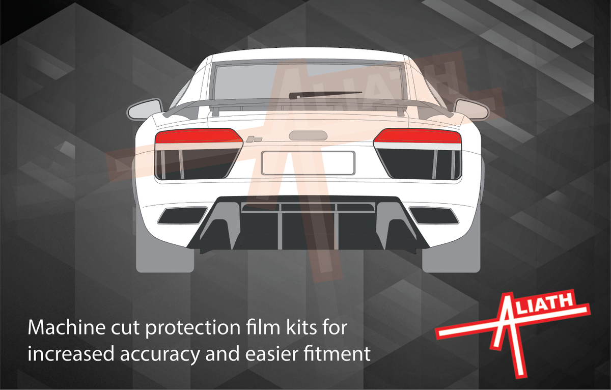Audi R8 (Type 4S MK2) 2019-Present, Rear Lights CLEAR Paint Protection