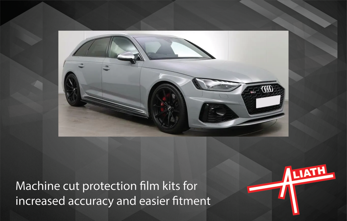 Audi RS4 (Type B9 8W) 2016-, Rear Bumper Sides CLEAR Paint Protection