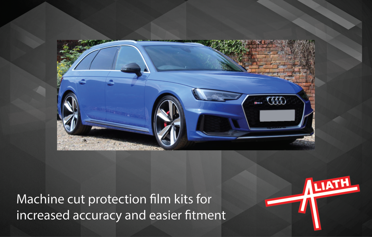 Audi RS4 (Type B9 8W) 2016-, Side Sill Skirt Trims CLEAR Paint Protection