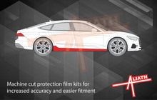 Audi RS7 (Type 4K8) 2019-Present, Side Sill Skirt Trims CLEAR Paint Protection