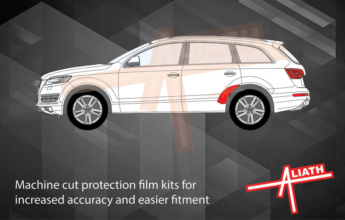 Audi Q7 / SQ7 (Type 4M) 2020-, Rear Door Arches CLEAR Paint Protection