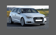 Audi A3 / S3 / RS3 (Type 8V Facelift) 2016-2020, A-Pillars CLEAR Shield