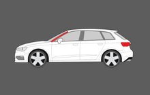 Audi A3 / S3 / RS3 (Type 8V) 2013-2016 A-Pillars CLEAR Shield