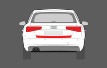 Audi A3 / S3 / RS3 (Type 8V) 2013-2016 Rear Bumper Upper CLEAR Shield