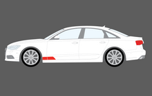 Audi A7 / RS7 / S7 (Type 4G8) 2011-2017, Front Door & Wing Lower OE Style CLEAR Paint Protection