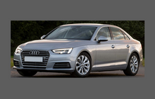 Audi A4 / S4 / RS4 (Type B9 8W) 2016-, Rear Bumper Upper CLEAR Paint Protection
