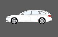 Audi RS4 (Type 8K) 2012-2015, Rear Sill Arch OE Style CLEAR Paint Protection