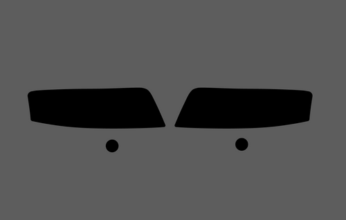 Audi RS6 (Type 4B) 2002-2004, Headlights & fog lights CLEAR stone Protection