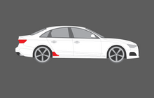 Audi A4 / S4 (Type 8K / B8) 2008-2016 Rear Arch CLEAR Paint Protection