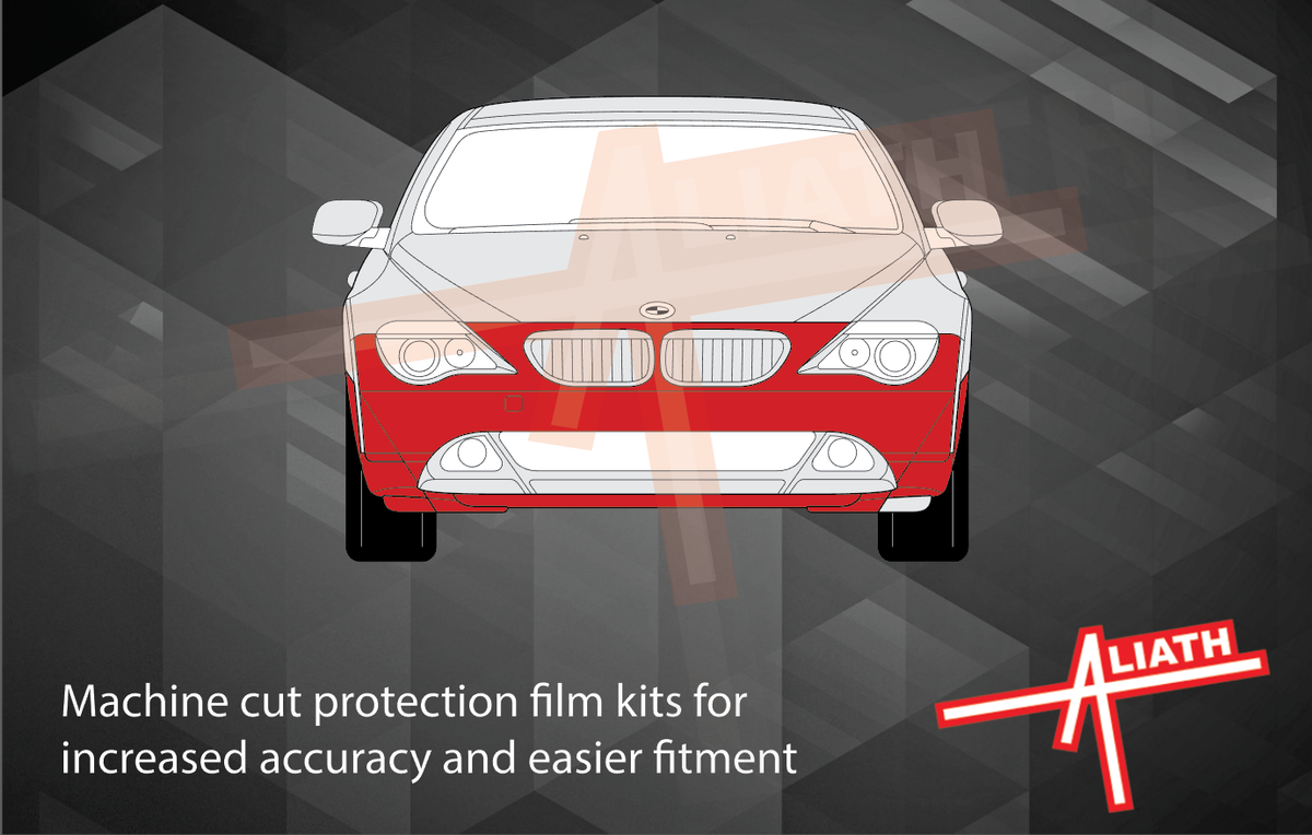 BMW 6-Series (Type E63 / E64) 2003-2011, Front Bumper CLEAR Paint Protection