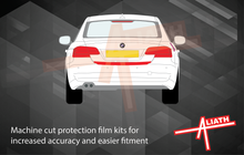 BMW 3-Series / M3 (Type E92 / E93) 2008-2013, Rear Bumper Upper BLACK Paint Protection