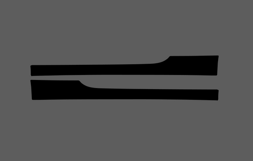 BMW M6 (Type F12 F13) 2012-2018, Side Sill Skirt Trims CLEAR Paint Protection
