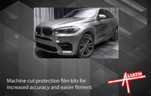 BMW X6 (Type F16) 2015-2020, Rear Bumper Upper BLACK Paint Protection