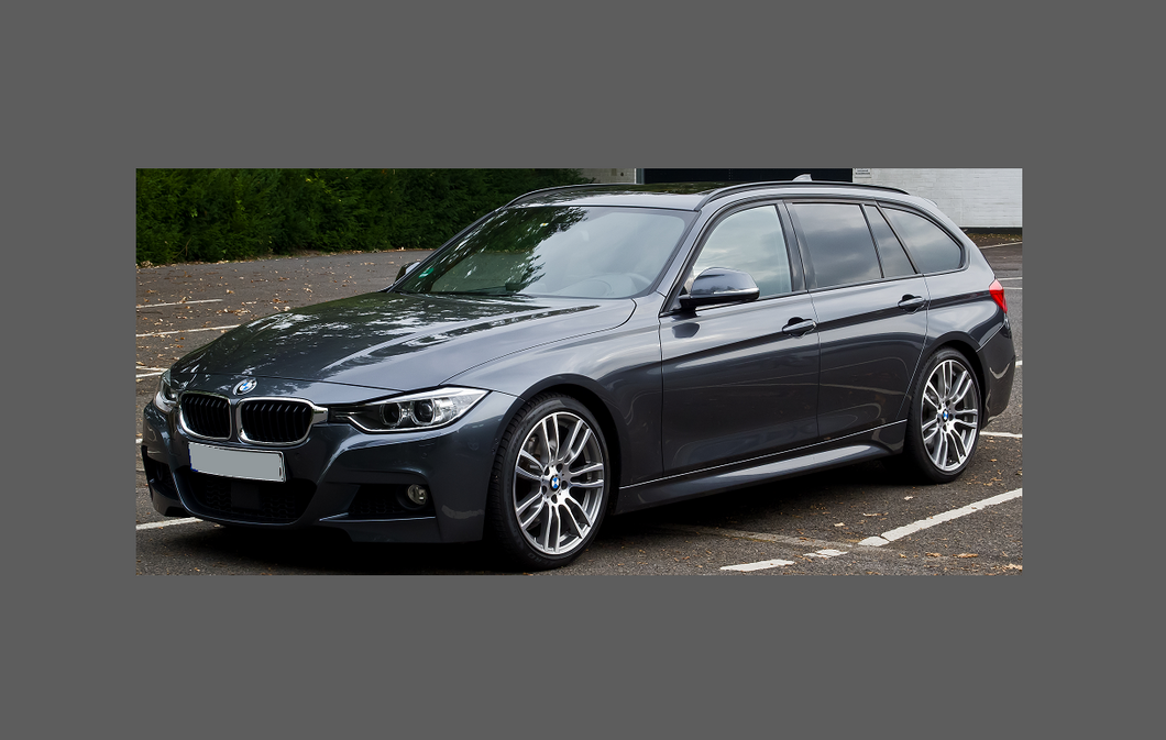  ABS Rear Bumper Protector BMW 3-Serie F31 Touring 9/2012-  'M-Sport' 'Ribbed' Black : Automotive