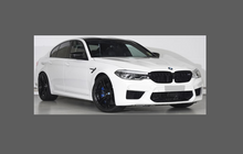 BMW M5 (Type F90) 2017-, Rear Arch QTR / Sill CLEAR Paint Protection