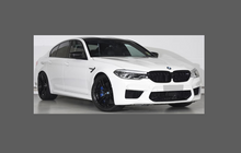 BMW M5 (Type F90) 2017-, Front Bumper Paint Protection