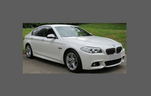 BMW 5-Series M-Sport (Type F10) 2011-2016, Front Bumper CLEAR Paint Protection