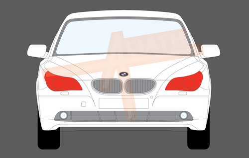 BMW 5-Series (Type E60 & E61) 2003-2010, Headlights CLEAR Paint Protection