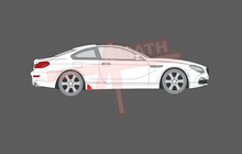 BMW 6-Series Convertible/Coupe (Type F12 F13) 2011- Rear Sill Skirt OE Style CLEAR Shield