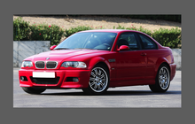 BMW M3 (Type E46) 2000-2006 Side Skirts & Wings Lower CLEAR Paint Protection