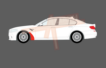 BMW M5 (Type F90) 2017-, Front Wing Arch & Sill CLEAR Paint Protection
