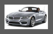 BMW Z4 (Type E89) 2009-2016 A-Pillars CLEAR Paint Protection