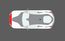 BMW i8 2014-, Bonnet & Wings Front Sections CLEAR Paint Protection
