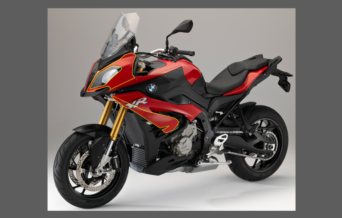 BMW Motorcycle S1000XR 2015-2017 Front Nose CLEAR Paint Protection