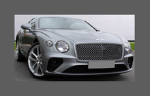 Bentley Continental Coupe 2018-Present, Front Bumper Lower Panels CLEAR Paint Protection