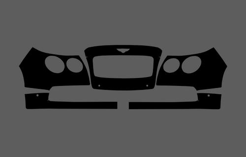Bentley Flying Spur 2014-Present, Front Bumper Nose CLEAR Paint Protection