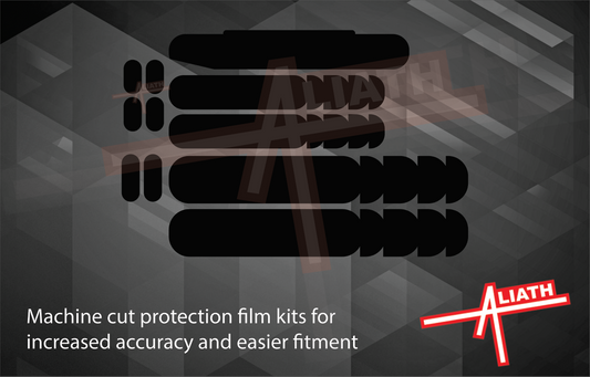 Bicycle Bike Frame Universal Flex Fit (Large kit) BLACK TEXTURED Scratch & Chip Guard Paint Protection