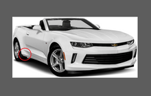 Chevrolet Camaro 2016-2018, Rear Sill Skirt Section CLEAR Paint Protection