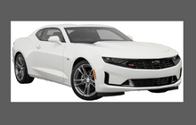 Chevrolet Camaro 2019-, Rear Sill Skirt Section CLEAR Paint Protection